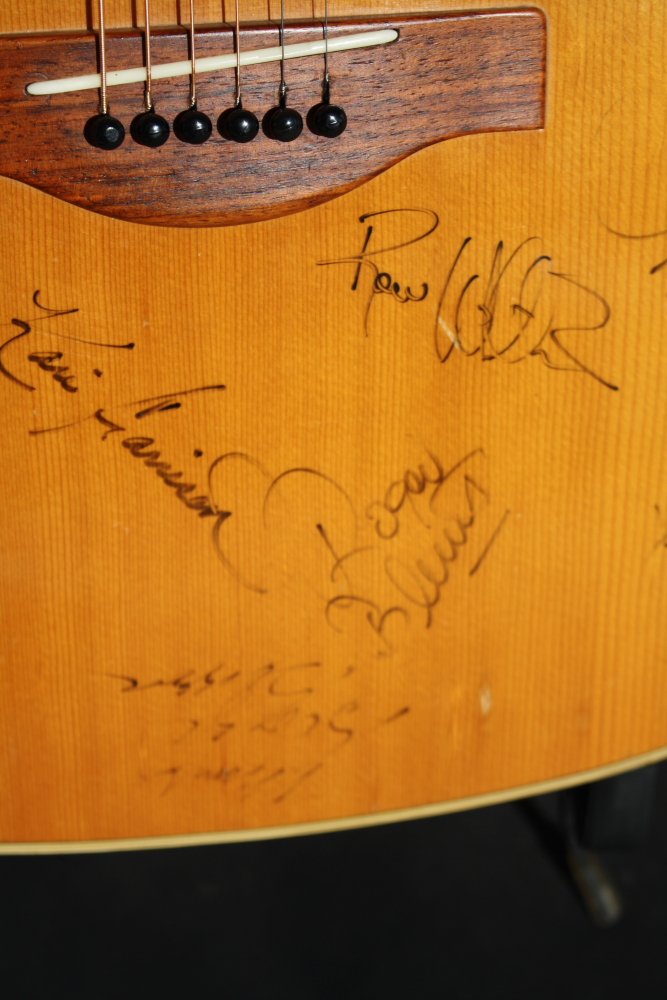 1971 Yamaha FG-180 Signed by Merle Haggard and Leona Williams