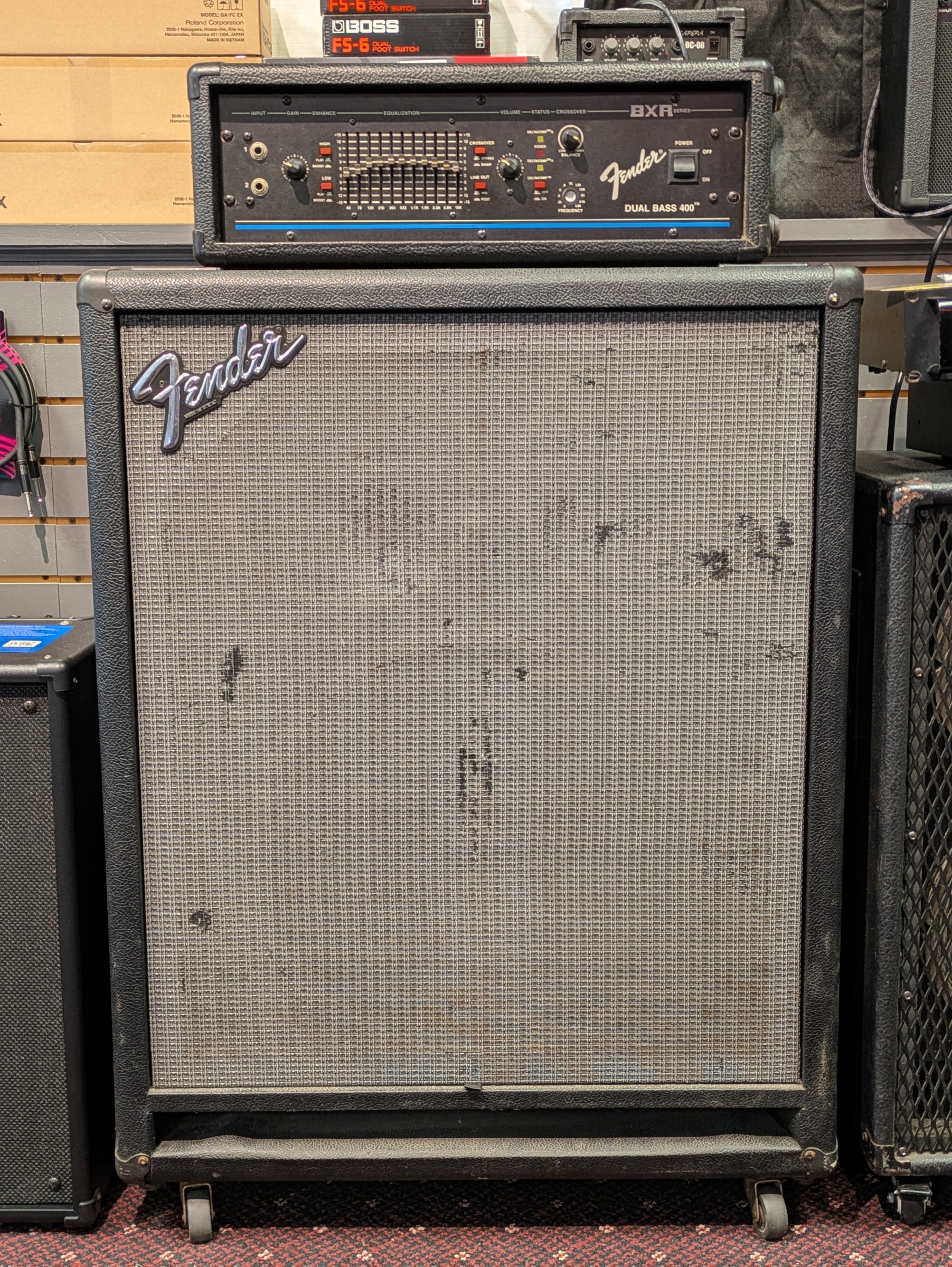 Bass Cabs - USED Fender BXR Bass Head With Spectrum Bass Cabinet 6888f2190b68c