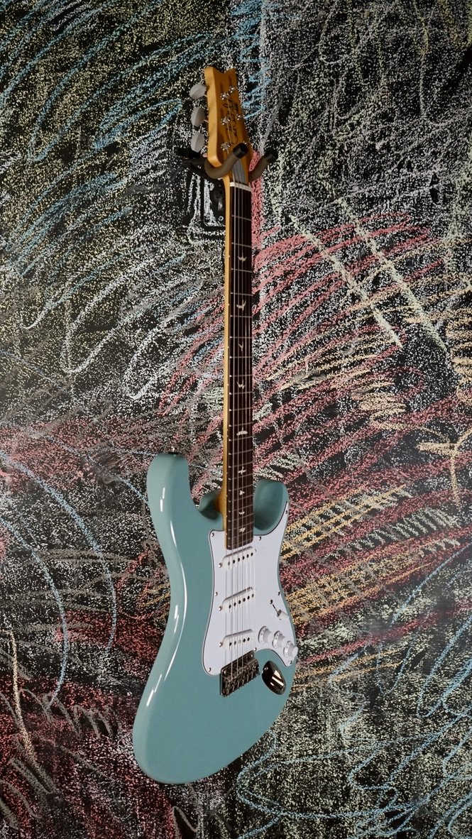 PRS SE Silver Sky J2R Stone Blue - 825362102311