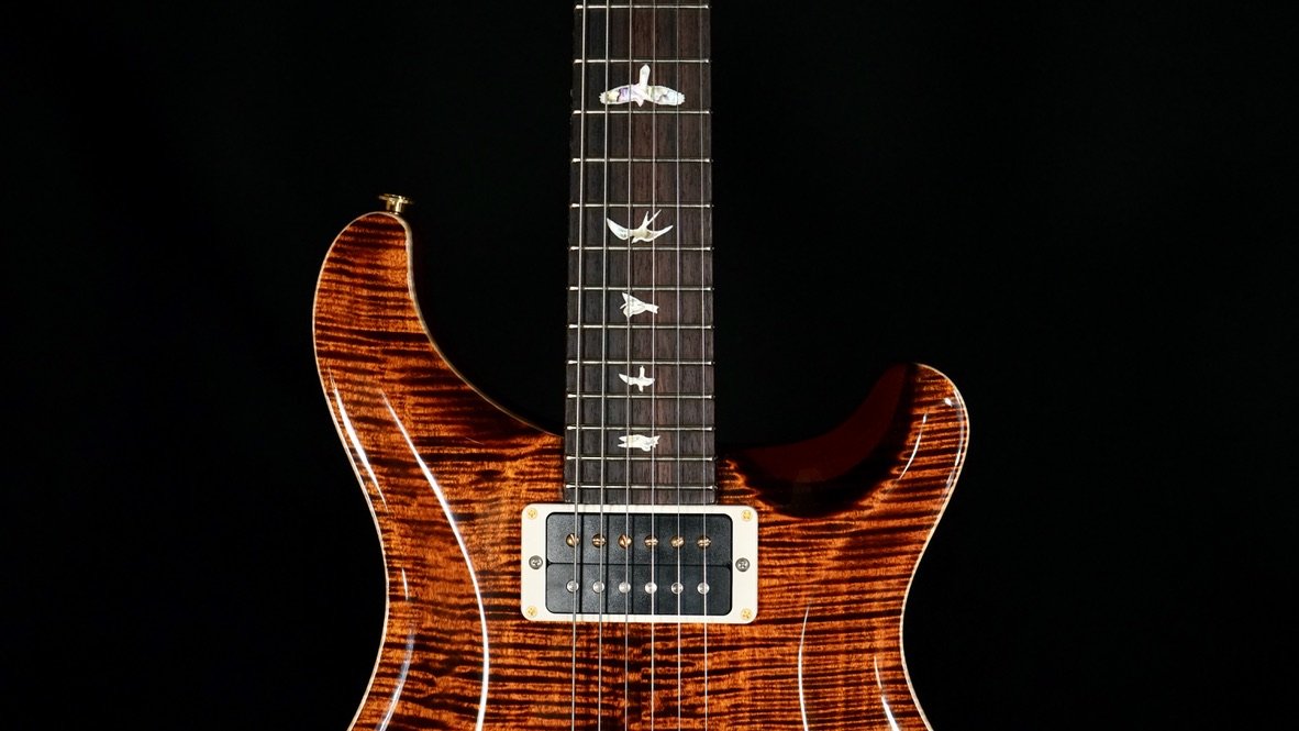 PRS Custom 22 Orange Tiger Hybrid Package 10-Top