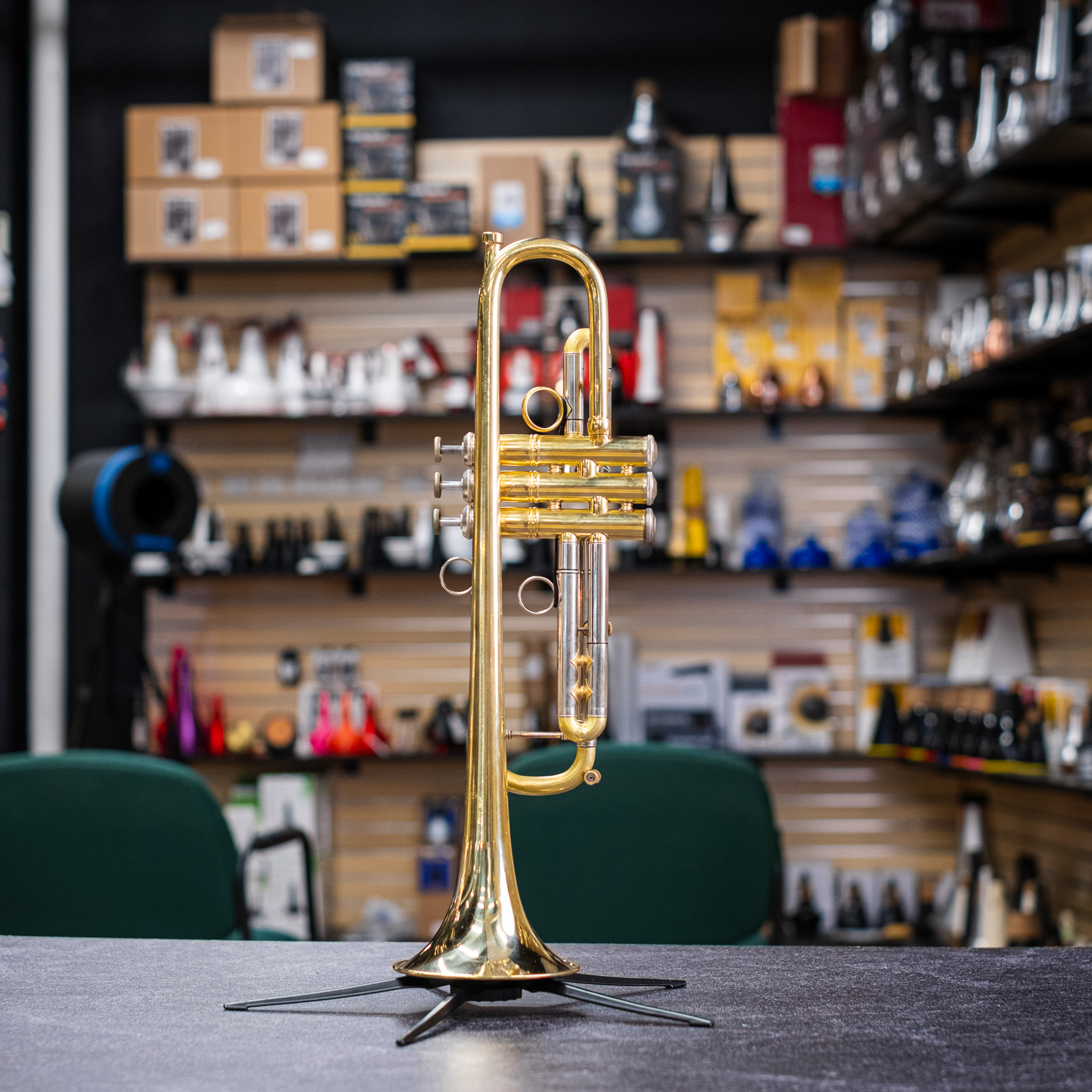 1984 Bach Stradivarius 18037 Bb Trumpet w/ Monette M2 Leadpipe