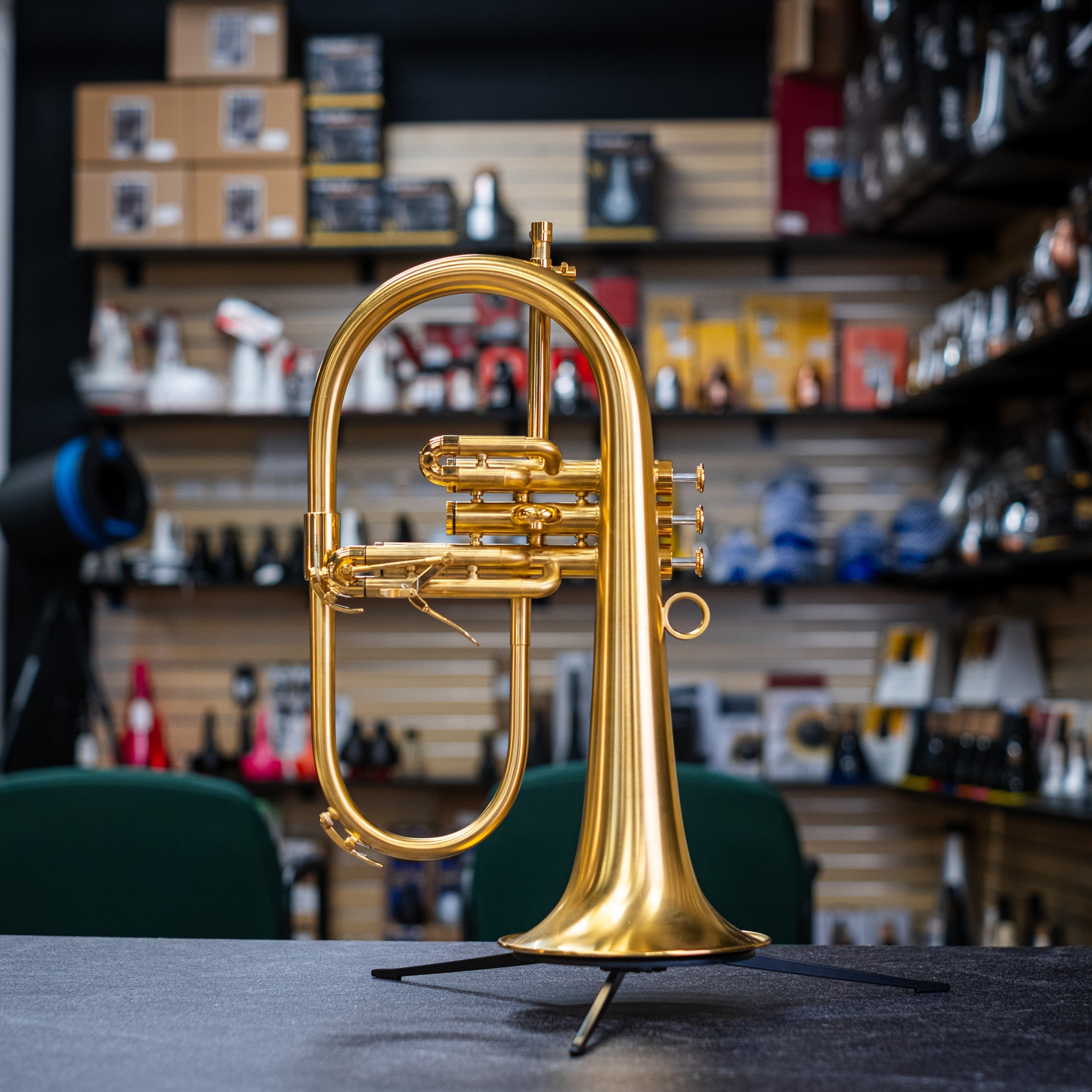 2020 Van Laar OIRAM Fresu Flugelhorn (Gold Plated) w/ Bonna Case