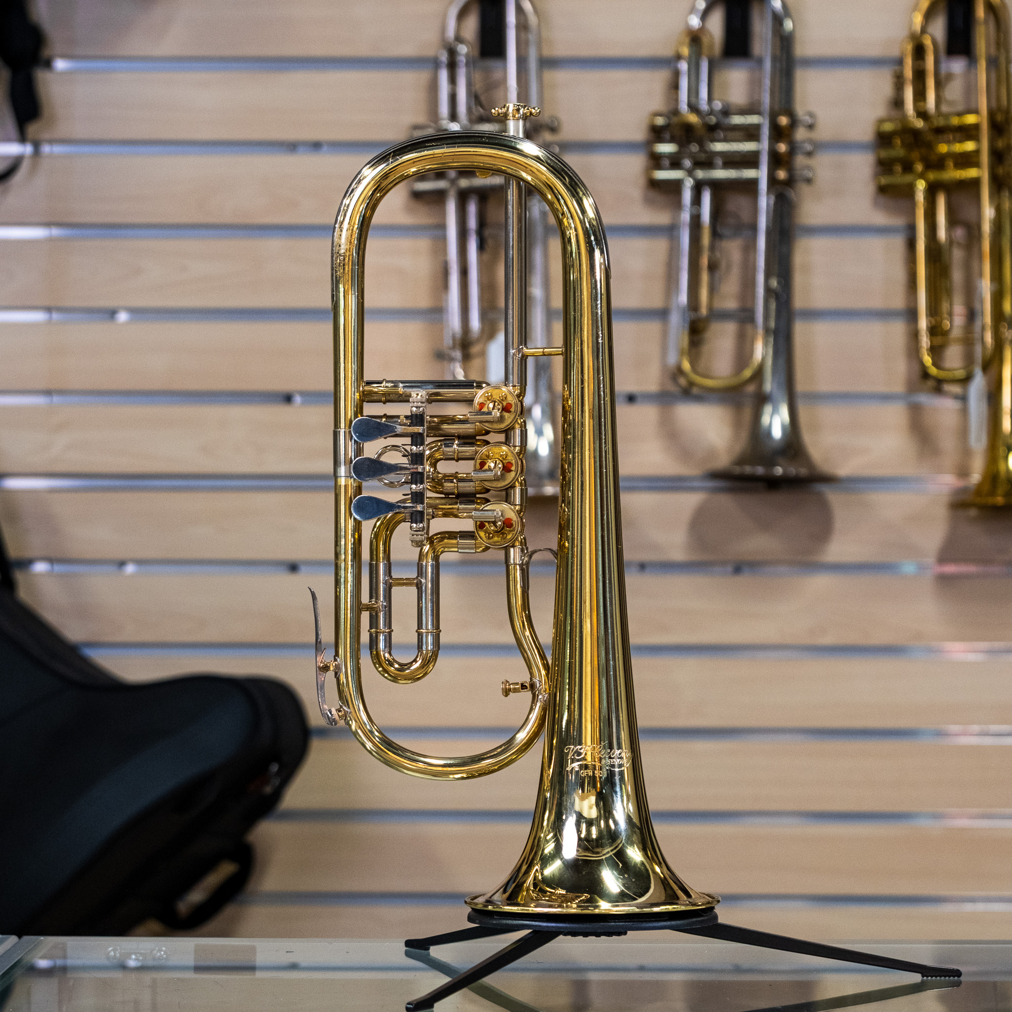Cerveny CFH-501 Rotary Bb Flugelhorn w/ Original Case - Tony Gorruso Collection
