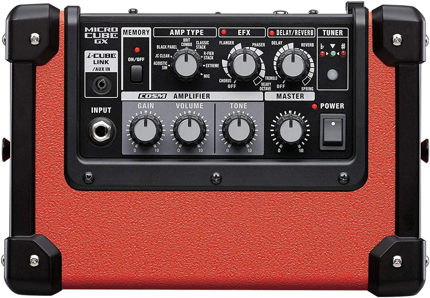 Roland Micro Cube GXR 3-watt 1x5 Battery Powered Combo Amp - Red