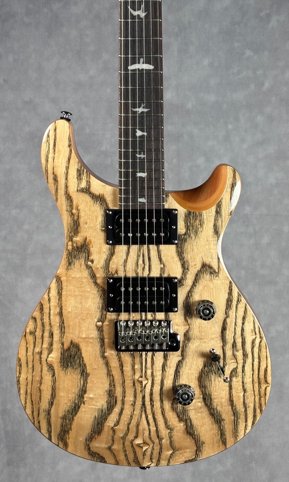 ギター Paul Reed Smith SE Custom 24 Walnut Burl PRS SE Custom 24-08 Poplar Burl Limited Edition Electric Guitar