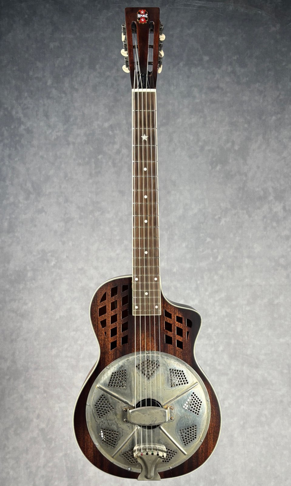 Republic Guitars リゾネーター ギター Highway 61 Highway 61 | Polished Nickel - Republic Guitars | Austin Texas