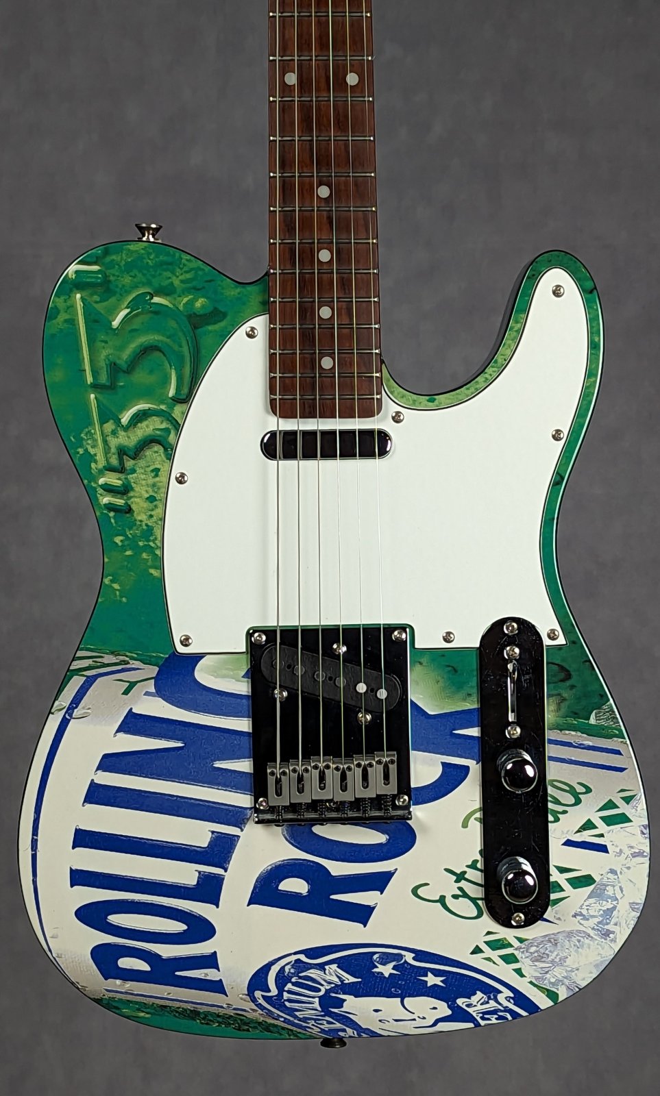 Squier 限定モデル テレキャスター ビールROLLING ROCK Used Squier 20th Anniversary Rolling Rock Telecaster