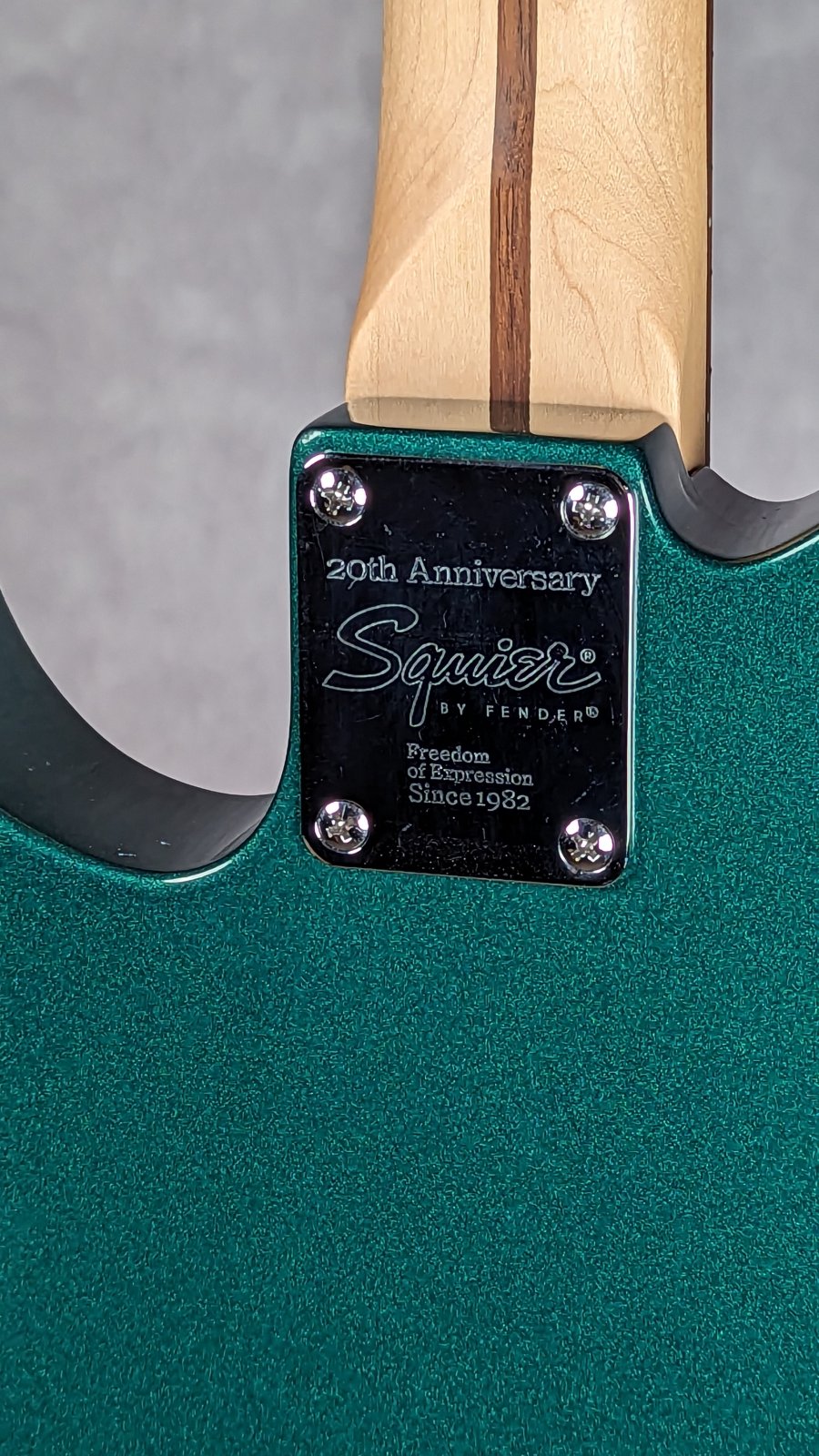 Used Squier 20th Anniversary Rolling Rock Telecaster