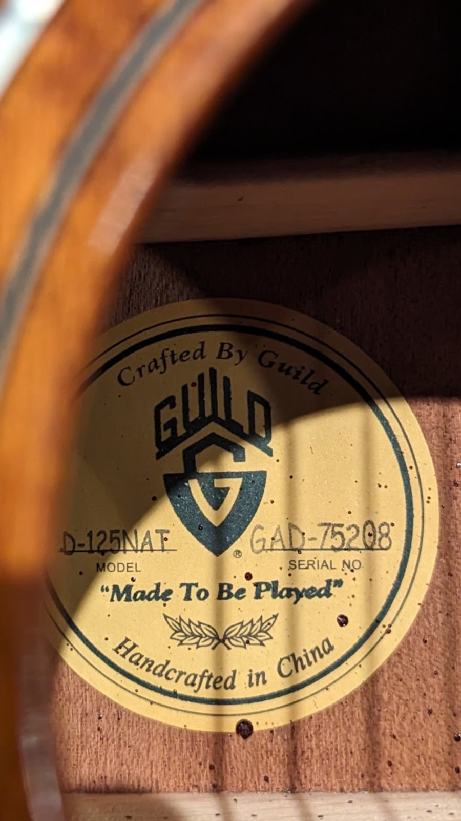 Used Guild D125NAT w/ HSC